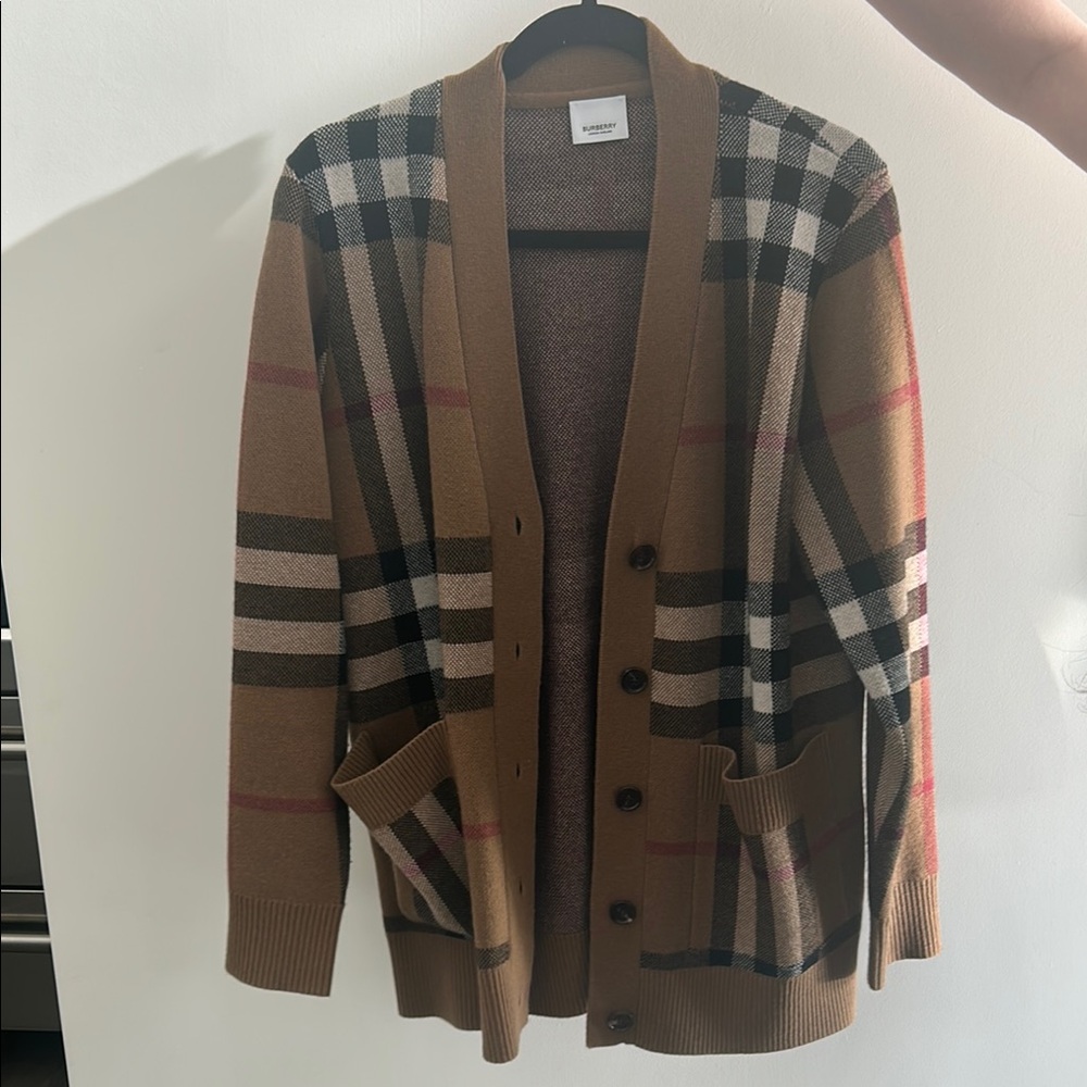 GENUINE Burberry Checkered Cardigan
